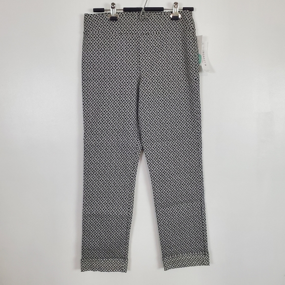 Margaret M Pants - Margaret M for Stitchfix Karina printed cuff knit straight leg pant large
